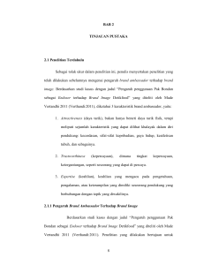 8 BAB 2 TINJAUAN PUSTAKA 2.1 Penelitian Terdahulu Sebagai