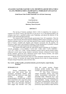 analisis faktor-faktor yang mempengaruhi minat beli