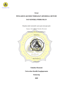 PENGARUH AKUISISI TERHADAP ABNORMAL