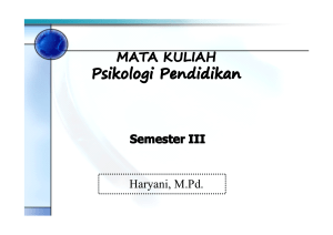 Psikologi Pendidikan - Staff Site Universitas Negeri Yogyakarta