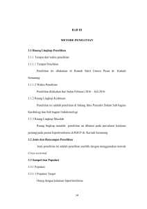 BAB III METODE PENELITIAN 3.1 Ruang Lingkup