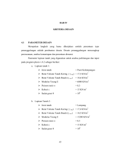 43 BAB IV KRITERIA DESAIN 4.1 PARAMETER