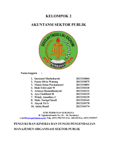 KELOMPOK 2 AKUNTANSI SEKTOR PUBLIK