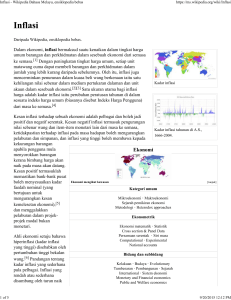 Inflasi - Wikipedia Bahasa Melayu, ensiklopedia bebas