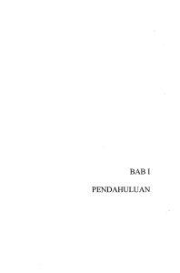 BABI PENDAHULUAN