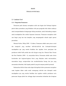 BAB II TINJAUAN PUSTAKA 2.1 Landasan Teori 2.1.1 Pengertian