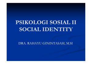 social identity [Compatibility Mode]