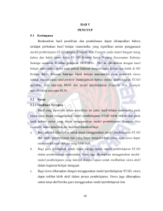 BAB V PENUTUP 5.1 Kesimpuan Berdasarkan hasil penelitian dan