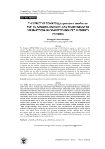 (Lycopersicum esculentum Mill) TO AMOUNT