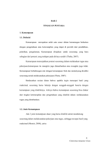 8 BAB 2 TINJAUAN PUSTAKA 1. Kemampuan 1.1. Defenisi