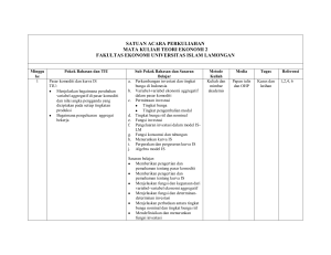 TEORI EKONOMI 2 (MAKRO)
