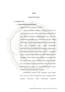 6 BAB II KAJIAN PUSTAKA A. Landasan Teori 1. Model