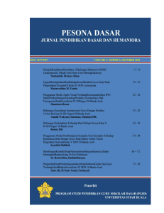 Pendidikan Guru Sekolah Dasar (PGSD) JURNAL