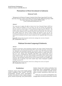 Fluctuations in Direct Investment in Indonesia - journal-ums