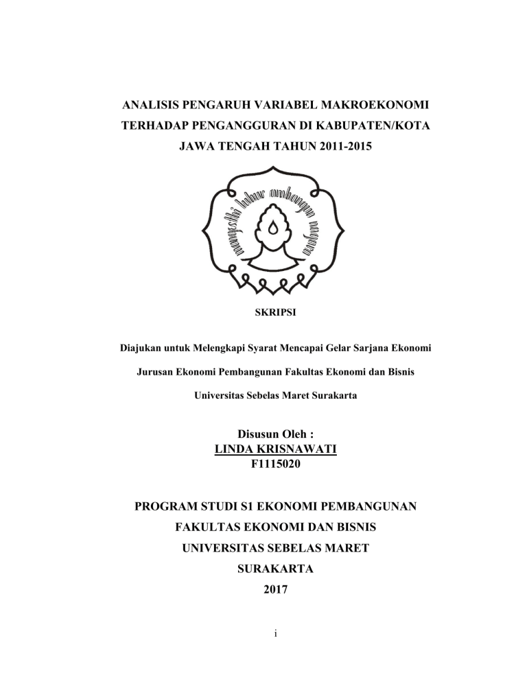 ANALISIS PENGARUH VARIABEL MAKROEKONOMI TERHADAP