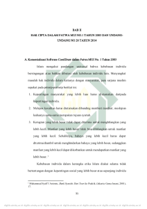 BAB II HAK CIPTA DALAM FATWA MUI NO.1 TAHUN 2003 DAN