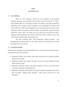 11 BAB I PENDAHULUAN 1.1 Latar Belakang BKM AL Amin