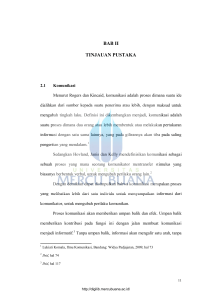 bab ii tinjauan pustaka - Perpustakaan Universitas Mercu Buana