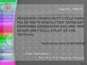 pengaruh variasi duty cycle pada pulse width