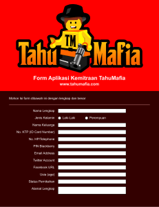 Form Aplikasi Kemitraan TahuMafia