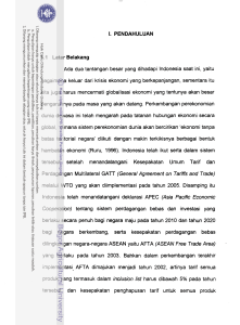 Dampak Liberalisasi Perdagangan Terhadap Kinerja Ekonomi