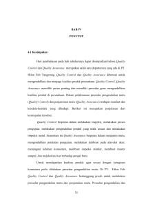 BAB IV PENUTUP 4.1 Kesimpulan Dari pembahasan