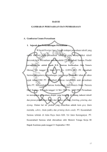 BAB III GAMBARAN PERUSAHAAN DAN PEMBAHASAN A