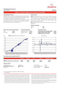 PRUlink Syariah Rupiah Cash and Bond Fund (SCBF)