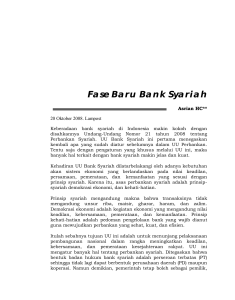 Fase Baru Bank Syariah