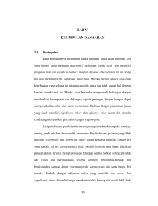 bab v kesimpulan dan saran - Perpustakaan Universitas Mercu Buana