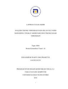 LAPORAN TUGAS AKHIR ANALISIS TEKNIK