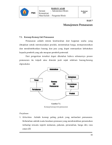 Manajemen Pemasaran