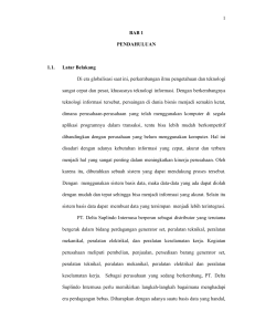 1 BAB 1 PENDAHULUAN 1.1. Latar Belakang Di era globalisasi