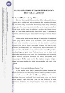 BAB VII Formulasi Blue Ocean Strategy(BOS)