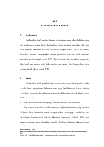 BAB V KESIMPULAN DAN SARAN 5.1