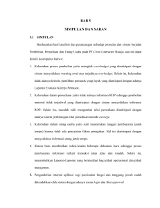 BAB 5 SIMPULAN DAN SARAN