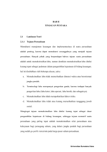 BAB II TINJAUAN PUSTAKA 2.1 Landasan Teori 2.1.1 Tujuan