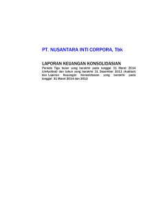 PT. NUSANTARA INTI CORPORA, Tbk