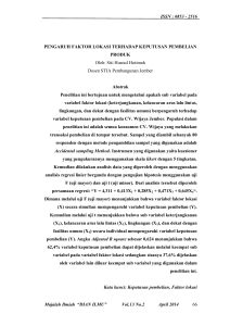 ISSN : 0853 - Jurnal STIA Pembangunan Majalah Ilmiah DIAN ILMU