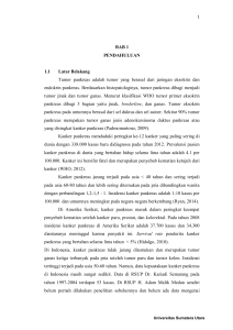 BAB 1 PENDAHULUAN 1.1 Latar Belakang Tumor pankreas adalah