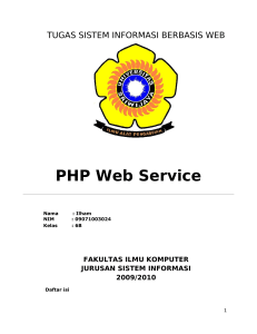 PHP Web Service