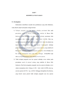 BAB V KESIMPULAN DAN SARAN 5.1. Kesimpulan Berdasarkan