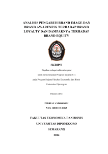 analisis pengaruh brand image dan brand