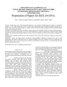 Preparation of Papers for IEEE JOURNAL
