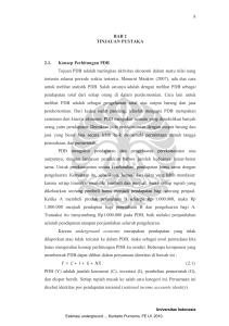 8 BAB 2 TINJAUAN PUSTAKA 2.1. Konsep Perhitungan PDB