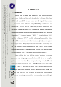 Penilaian Prestasi, PT. Perkebunan Nusantara V Pekanbaru