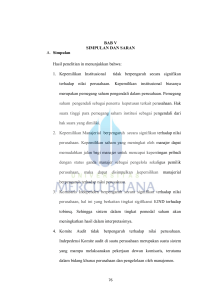 BAB V SIMPULAN DAN SARAN A. Simpulan Hasil penelitian in