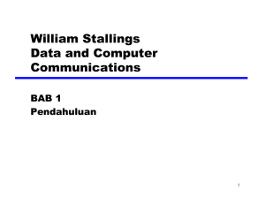 William Stallings Data and Computer C i ti Communications