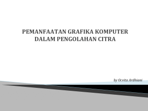 pemanfaatan grafika komputer dalam pengolahan citra