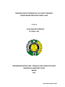 usulan penelitian - Universitas Sumatera Utara